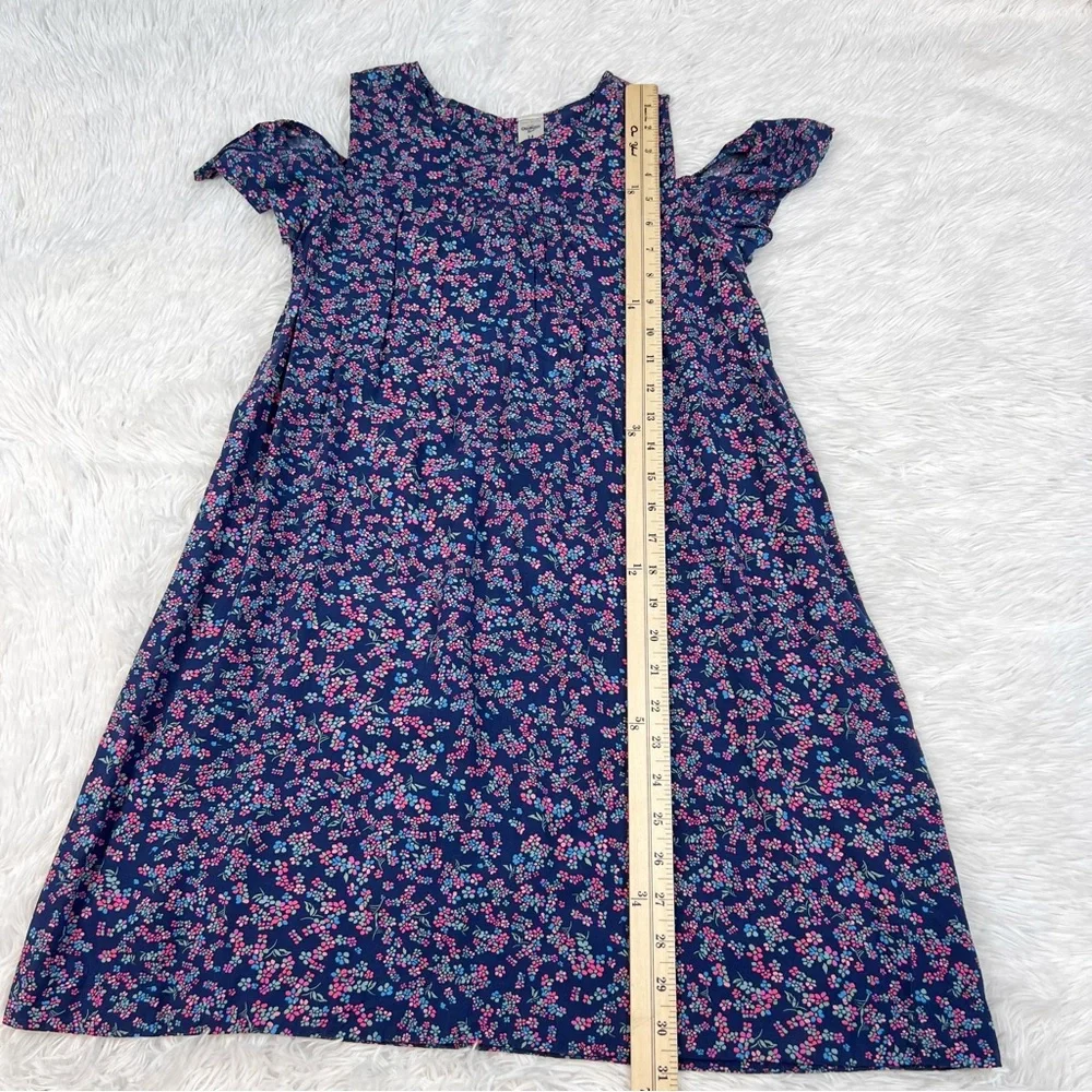 Oshkosh girl cold shoulder‎ sleeve floral a-line dress
